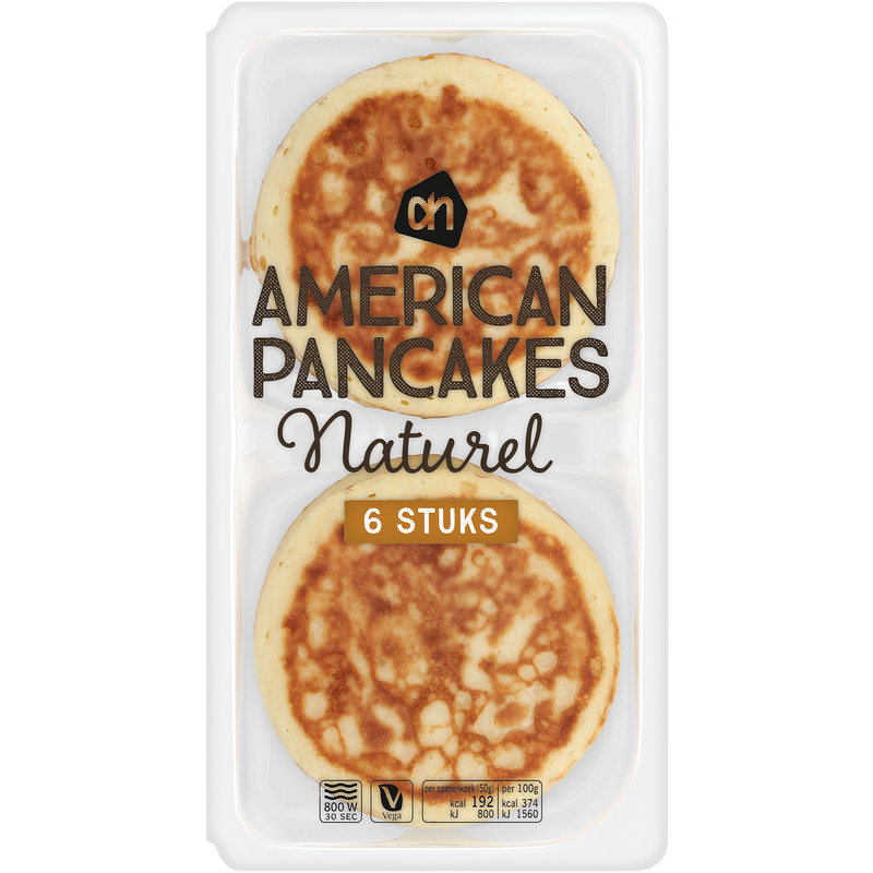 Een afbeelding van AH American pancakes naturel