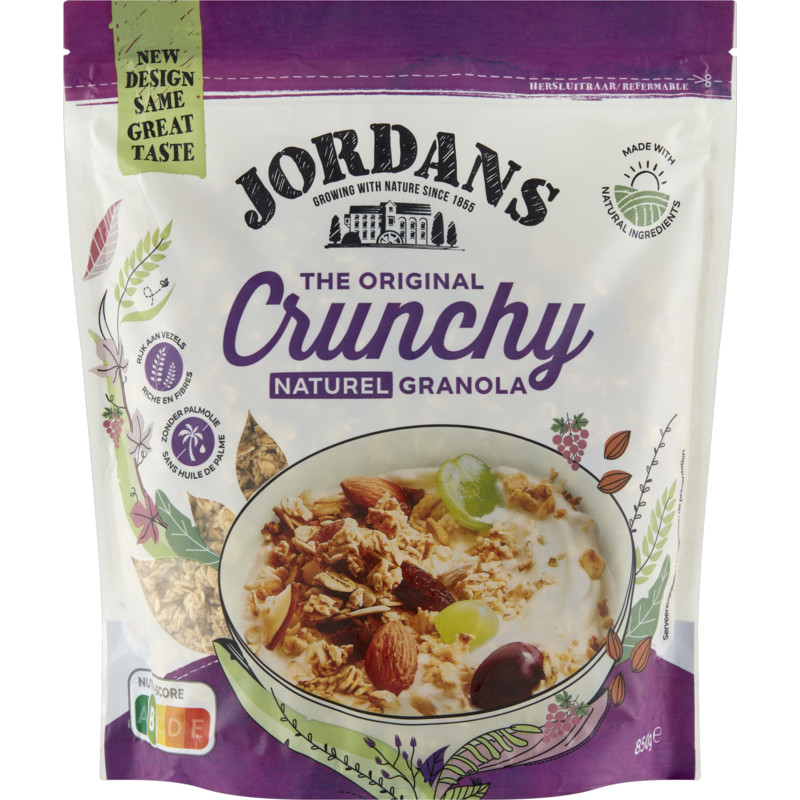 Een afbeelding van Jordans Crunchy naturel honey baked granola