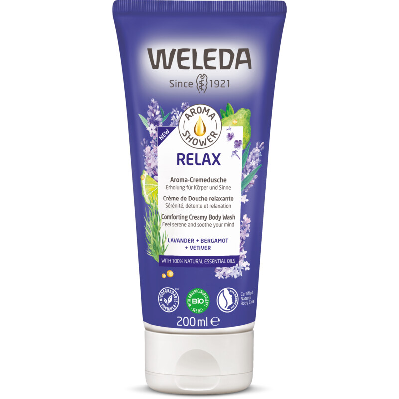 Een afbeelding van Weleda Lavendel ontspannende douchecrème