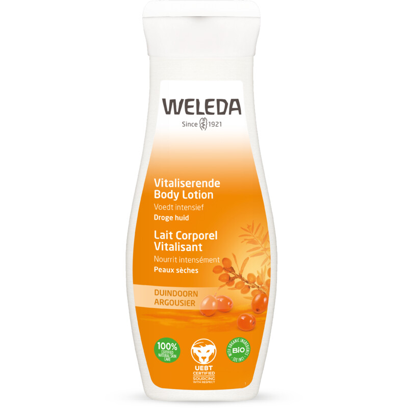 Een afbeelding van Weleda Duindoorn voedende bodylotion