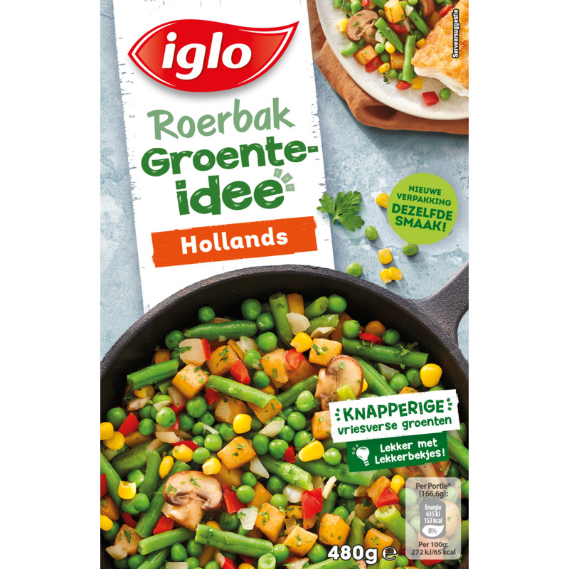 Een afbeelding van Iglo Roerbak groente idee hollands
