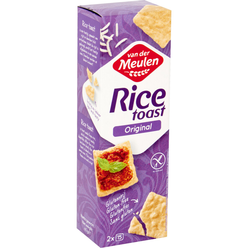 Een afbeelding van Van der Meulen Ricetoast naturel