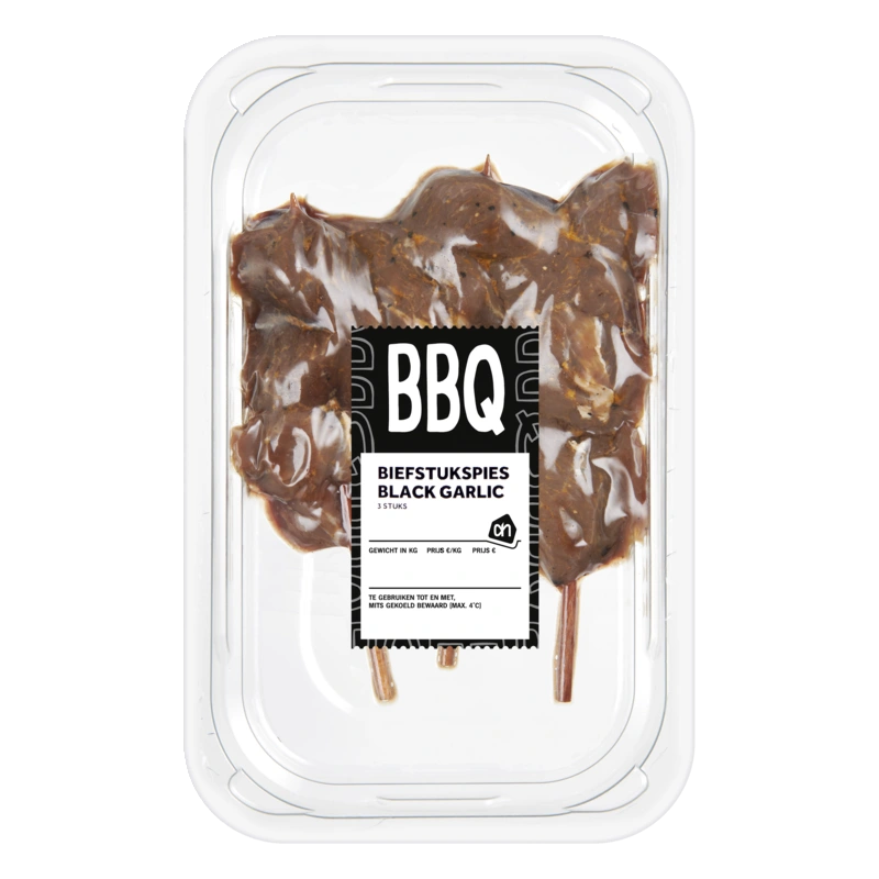 AH BBQ biefstukspies black garlic