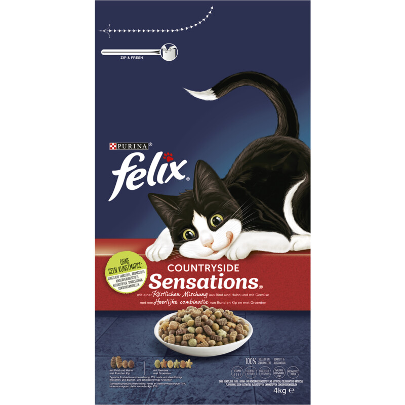 Een afbeelding van Felix Countryside sensations rund en kip