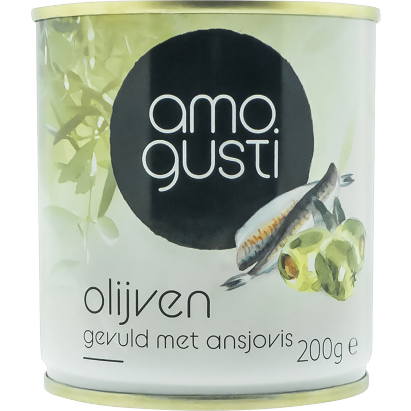 Een afbeelding van Amogusti Olijven gevuld met ansjovis
