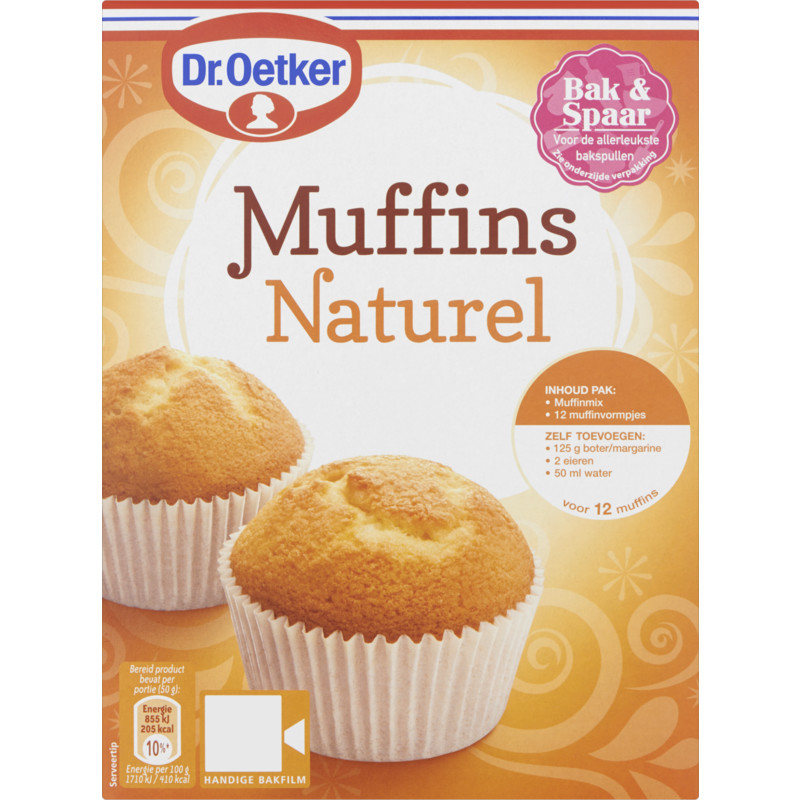 Een afbeelding van Dr. Oetker Mix voor muffins naturel