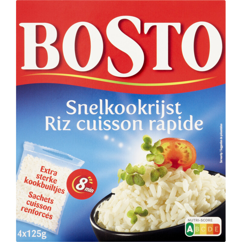 Bosto Snelkookrijst 4x125g BEL reserveren | Albert Heijn