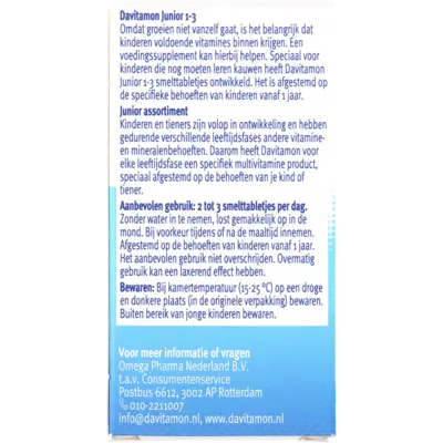 pdp-image-DAVITAMON Junior 1+ smelttablet 75CT NL