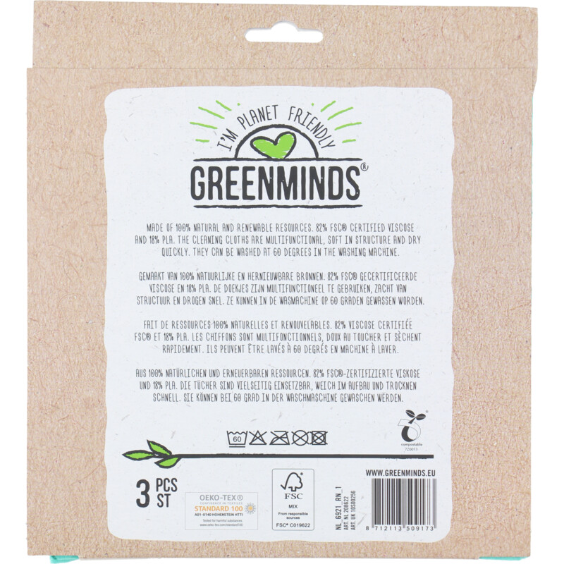 Een afbeelding van Greenminds Huishouddoekjes