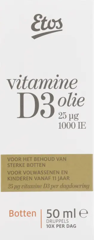 Etos Vitamine D3 Hooggedoseerd Olie