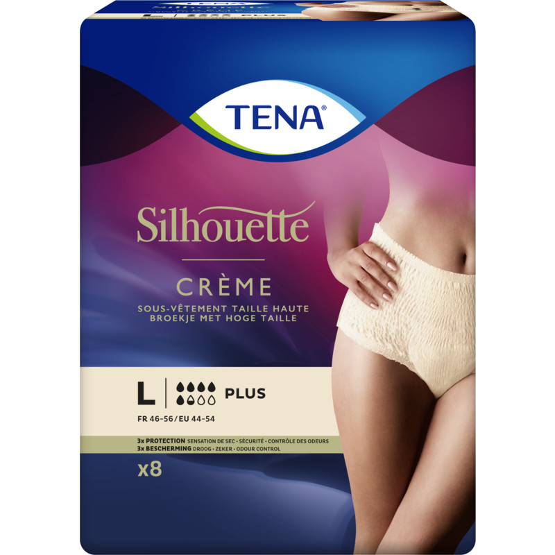 Een afbeelding van Tena Pants silhouette crème maat L