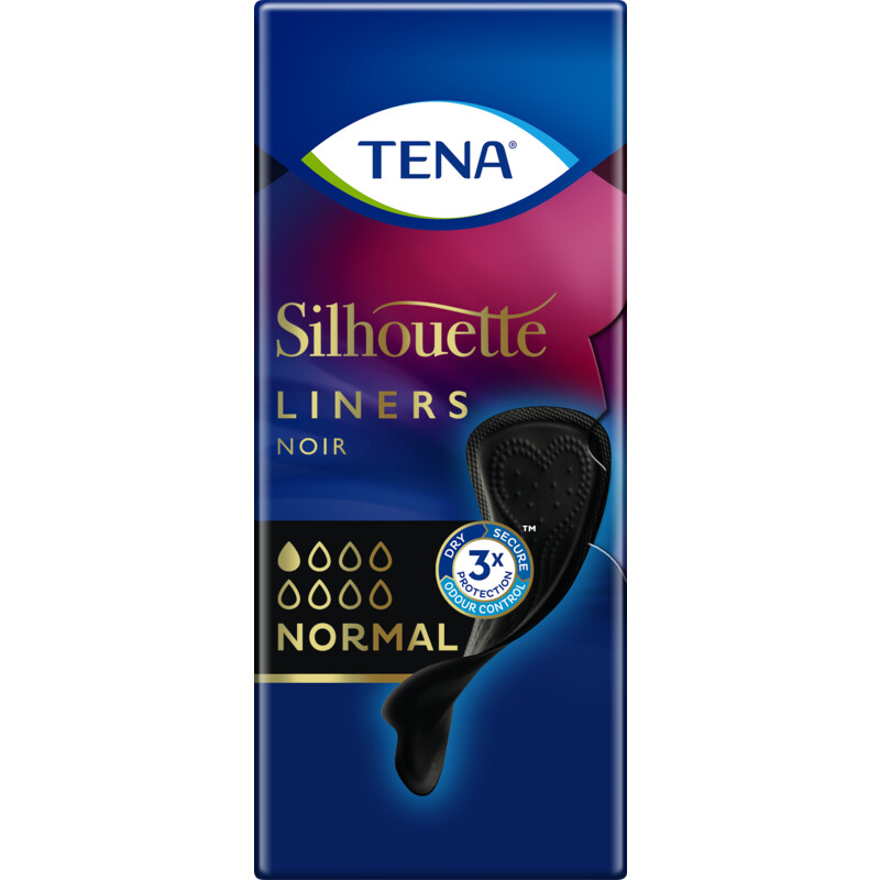 Een afbeelding van Tena Silhouette noir inlegkruisjes