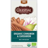 Een afbeelding van Celestial Seasonings Organic cinnamon & cardamom tea 1-kops