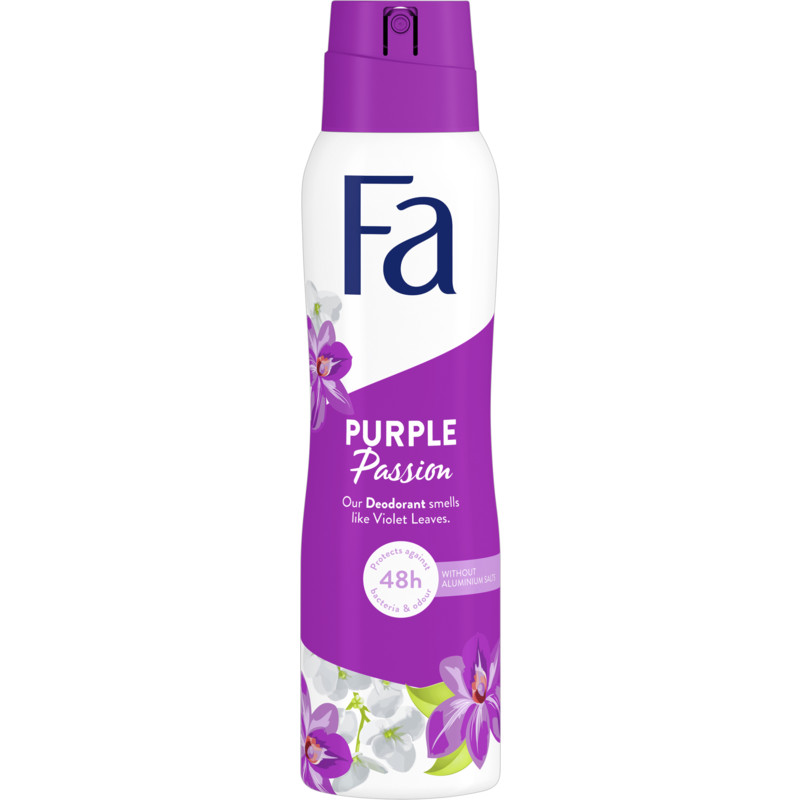 Een afbeelding van Fa Purple passion deodorant spray