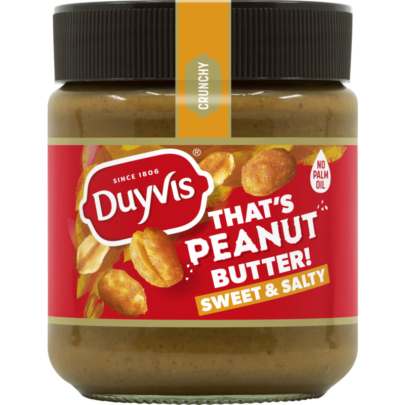 Een afbeelding van Duyvis Peanut butter 100% sweet & salty