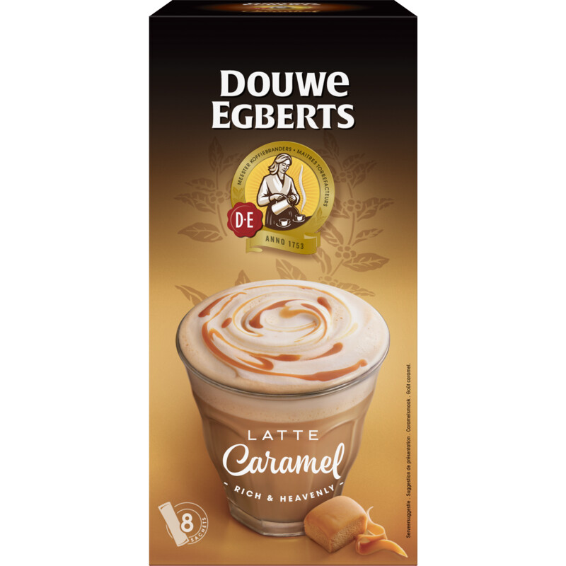 Een afbeelding van Douwe Egberts Verwenkoffie caramel