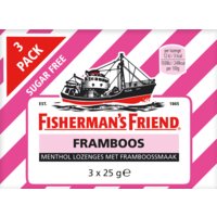 Een afbeelding van Fisherman's Friend Framboos suikervrij 3-pack