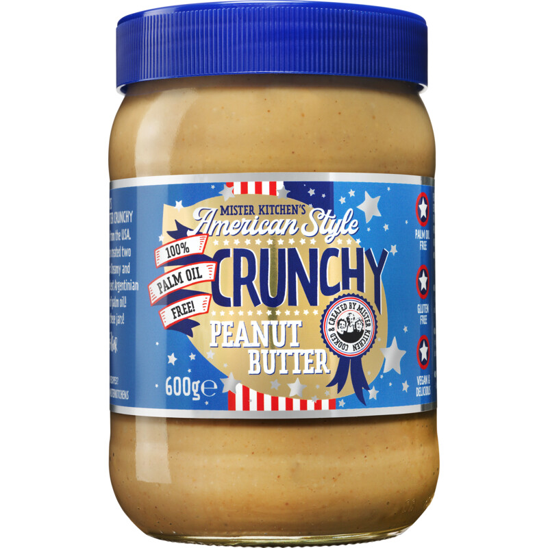 Een afbeelding van Mister kitchen's American style peanut crunchy no Palm