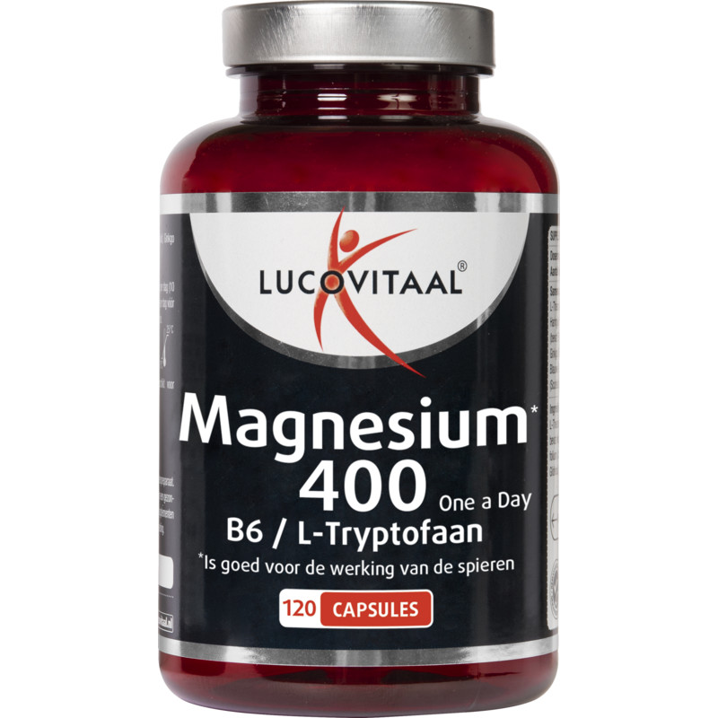 Een afbeelding van Lucovitaal Magnesium 400 mg, B6 & L-tryptofaan