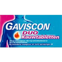 Een afbeelding van Gaviscon Duo kauwtabletten