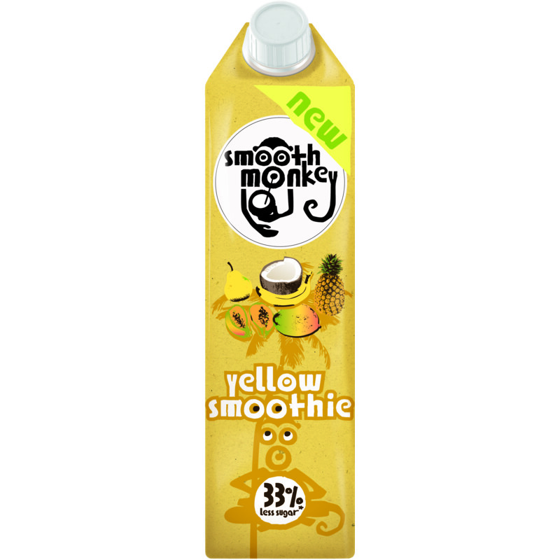 Een afbeelding van Smooth monkey Yellow smoothie