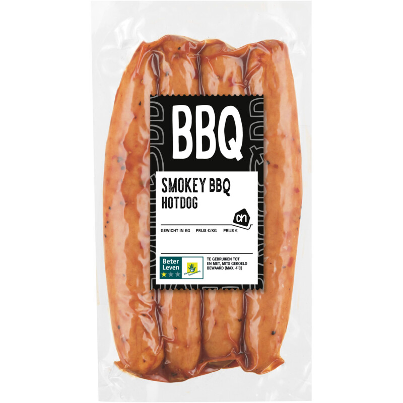 Een afbeelding van AH BBQ hotdog smokey