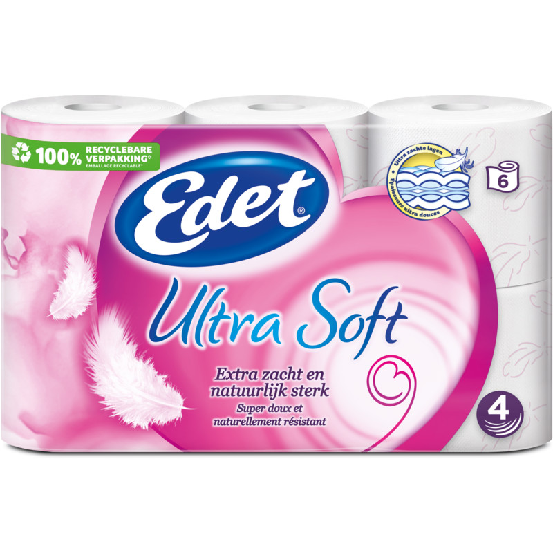 Contractie meten Hoelahoep Edet Ultra soft 4-laags toiletpapier bestellen | Albert Heijn