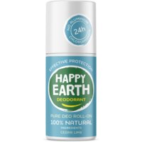 Een afbeelding van Happy Earth Pure deo roll-on cedar lime