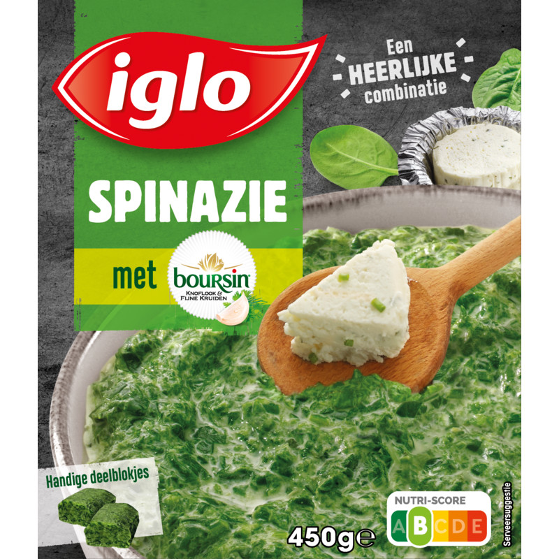 Een afbeelding van Iglo Fijngehakte spinazie met boursin