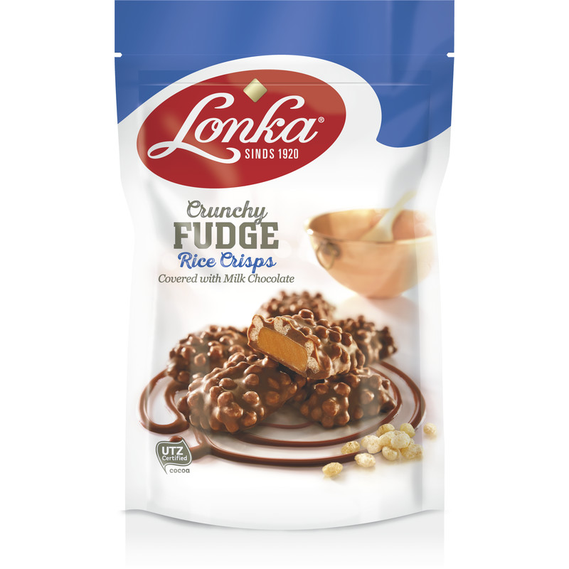 Een afbeelding van Lonka Crunchy fudge rice crisps