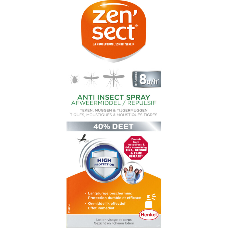 Een afbeelding van Zensect Anti-insectenspray 40% DEET