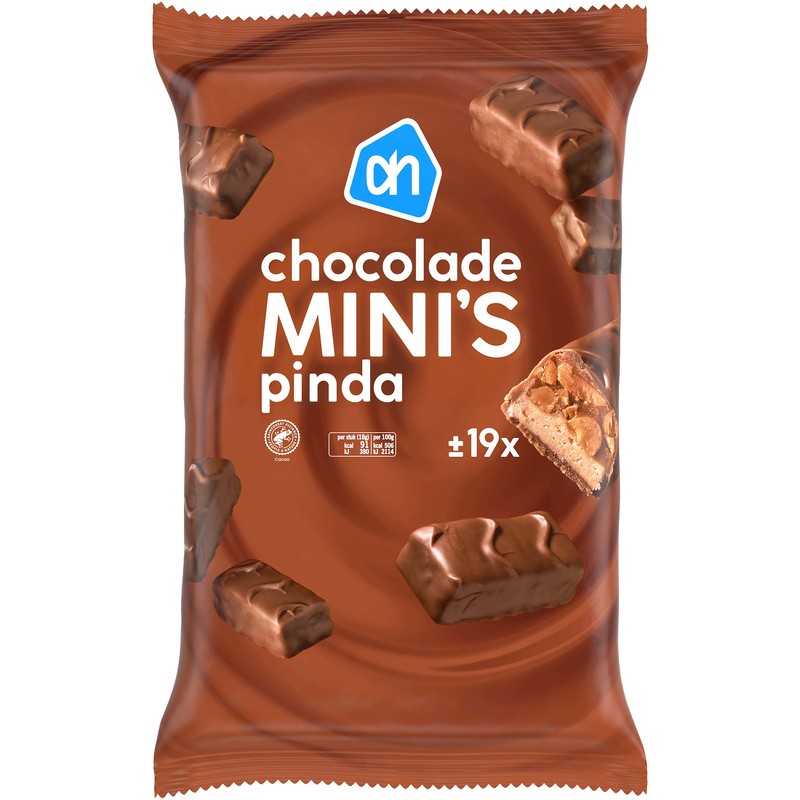Een afbeelding van AH Peanut chocolate mini's