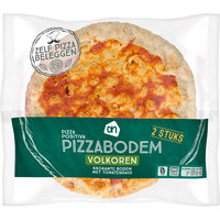 Een afbeelding van AH Volkoren pizzabodem met tomatensaus