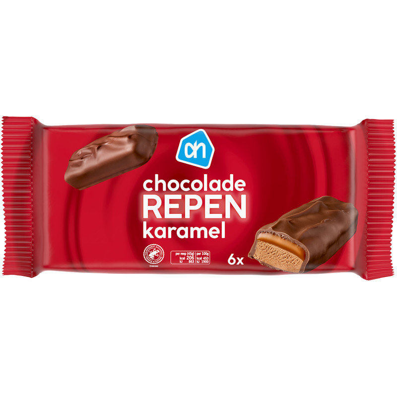 Een afbeelding van AH Caramel chocolade bar