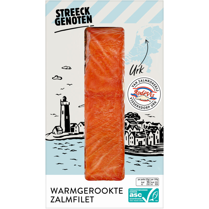 Een afbeelding van Streeckgenoten Warmgerookte zalmfilet uit Urk