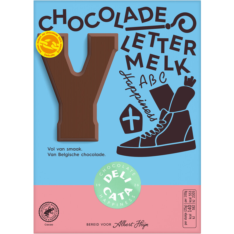 Een afbeelding van Delicata Chocoladeletter melk