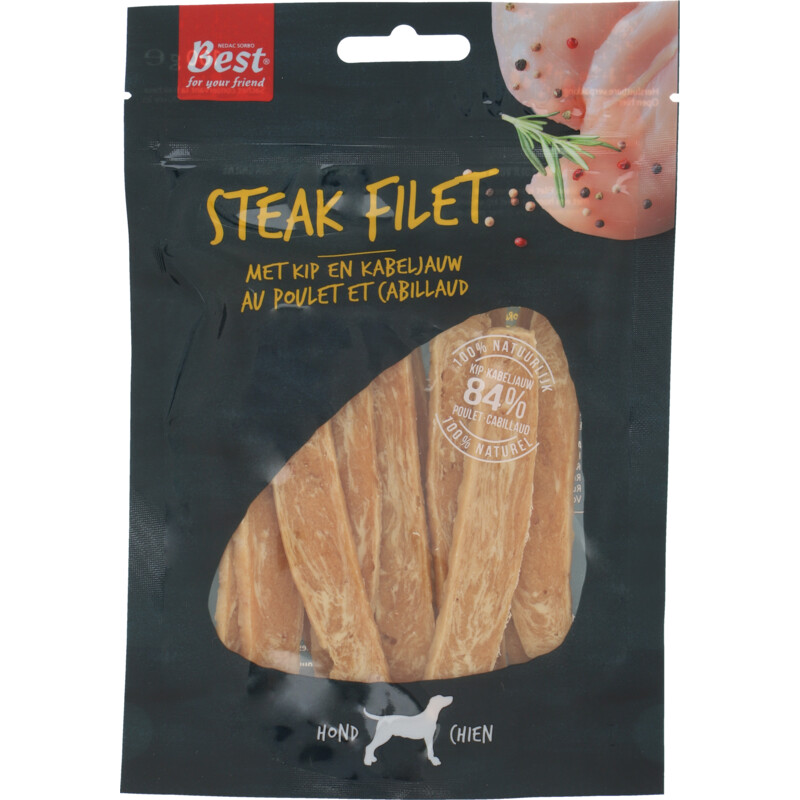 Een afbeelding van Pets Unlimited Steak fillet with chicken en cod
