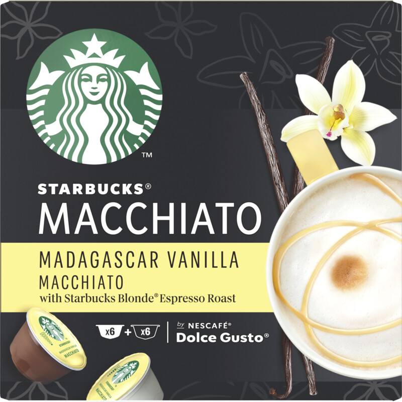 Een afbeelding van Starbucks Dolce gusto Madagaskar vanilla capsules