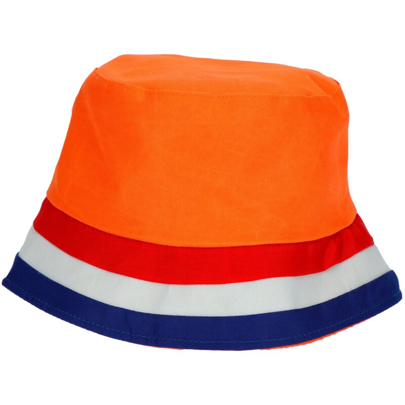 Een afbeelding van Folat Oranje vissers hoedje