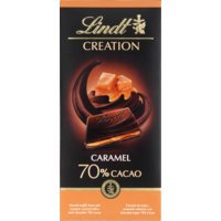 Een afbeelding van Lindt Creation dark 70% caramel