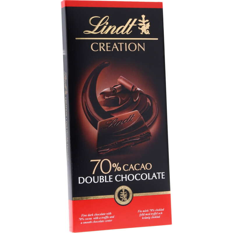 Een afbeelding van Lindt Creation double chocolate pure chocolade