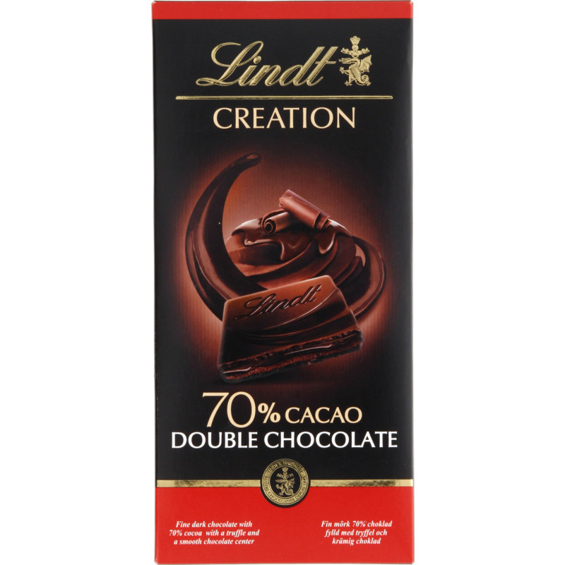 Een afbeelding van Lindt Creation dark 70% double chocolate