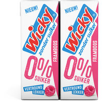 Een afbeelding van Wicky Framboos 0% suiker 10-pack