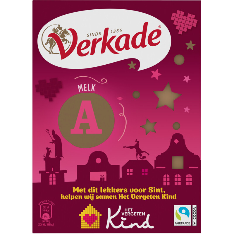 Verkade Chocoladeletter melk