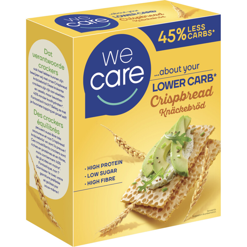 Een afbeelding van Wecare Lower carb crispbread
