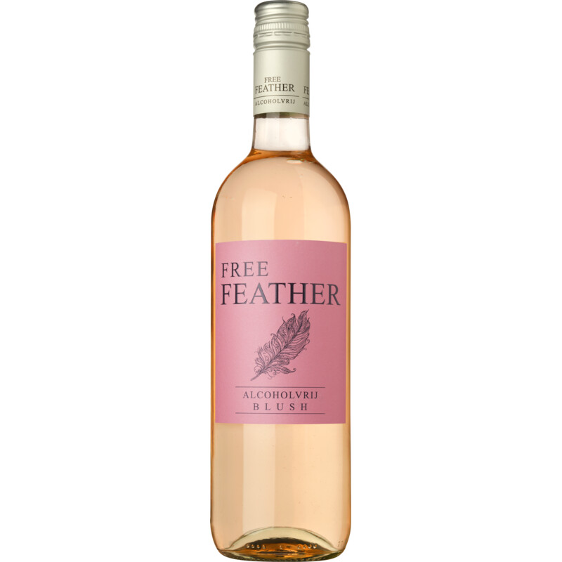 Een afbeelding van Free Feather Rosé alcoholvrij