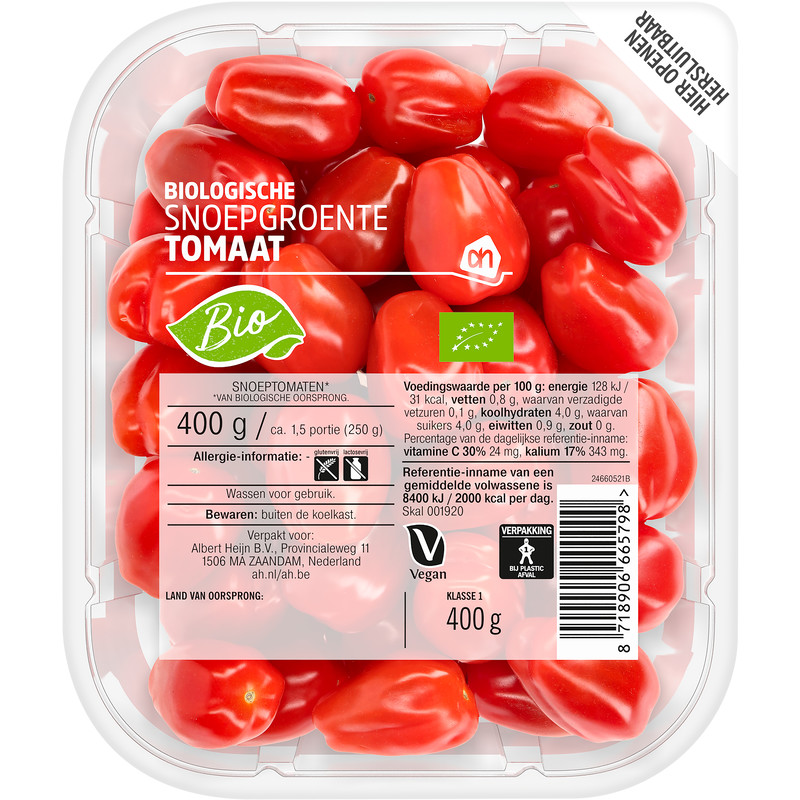 Een afbeelding van AH Biologisch Snoepgroente tomaat