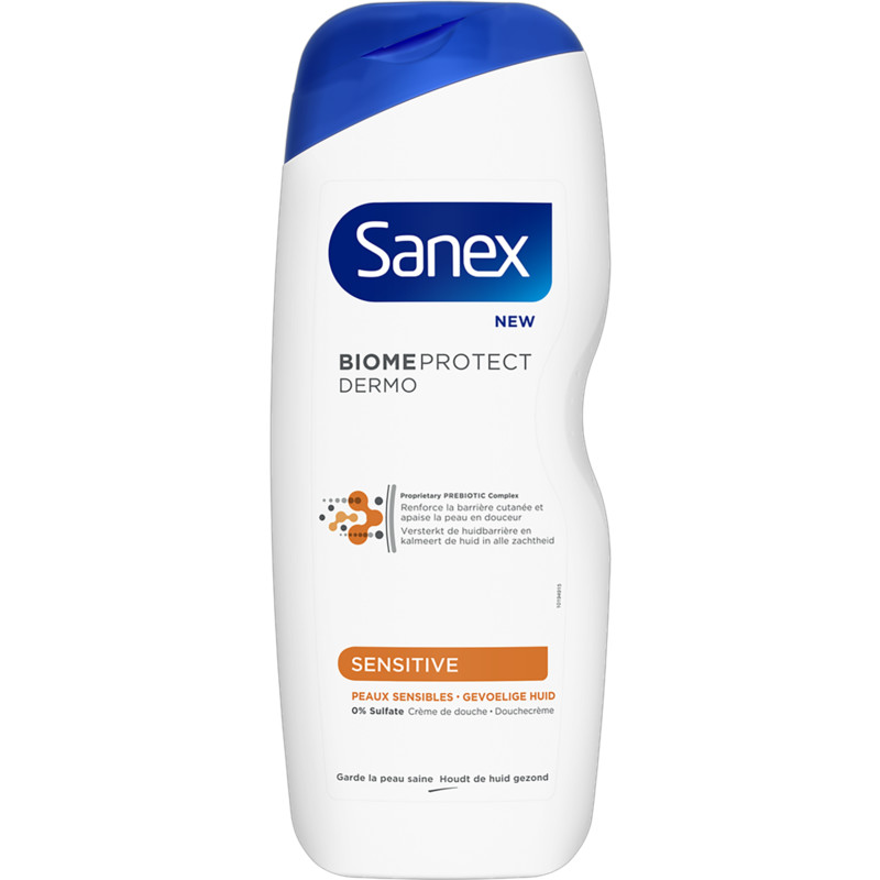 Een afbeelding van Sanex douchegel Sensitive 600 ml