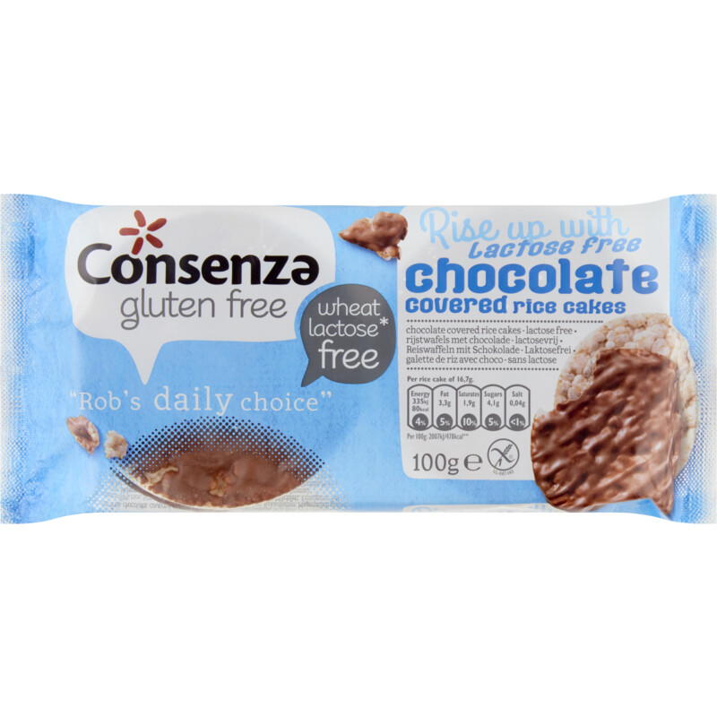 Een afbeelding van Consenza Rijstwafels met chocolade
