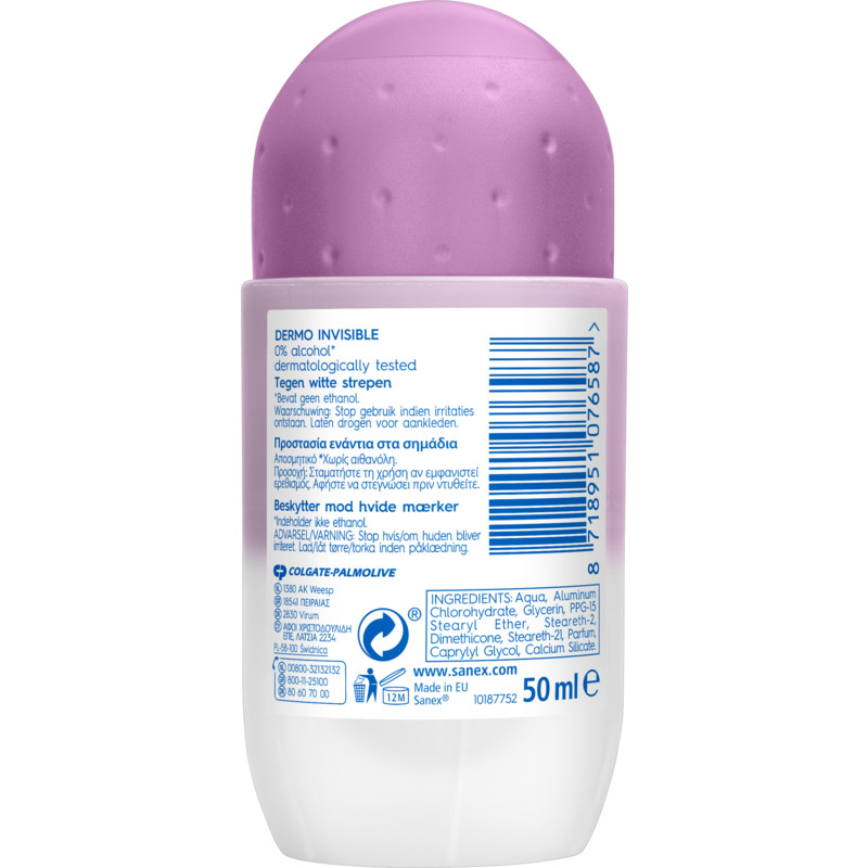 Een afbeelding van Sanex Dermo invisible deodorant roller
